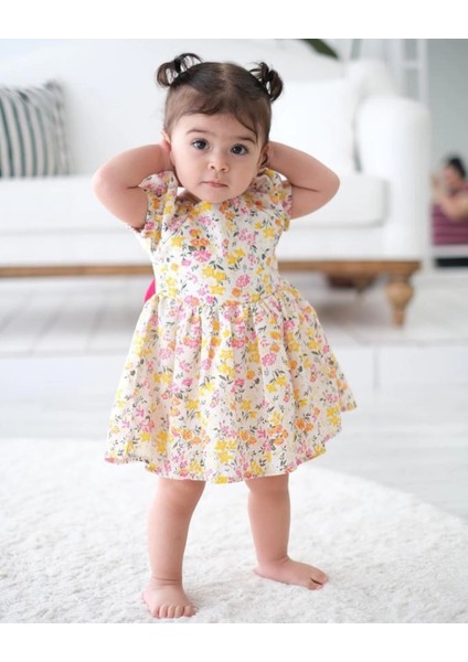 Petty Çiçekli Bebek Elbisesi