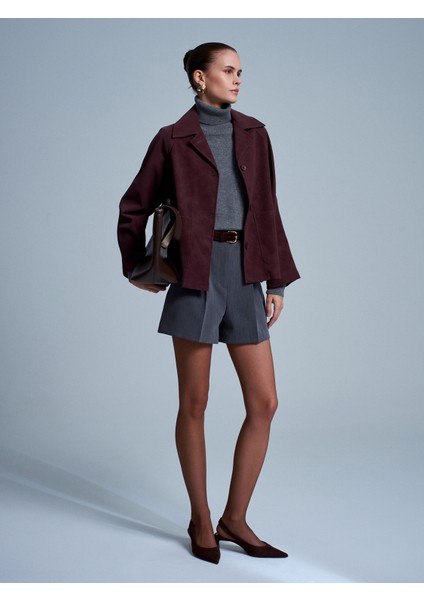 60777 Cepli Süet Ceket-Bordo indirimleri