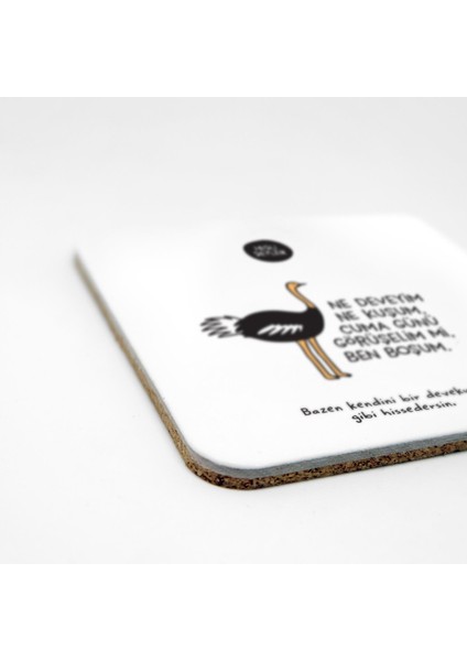 Ne Deveyim Ne Kuşum 2'li Bardak Altlığı Seti fiyatları