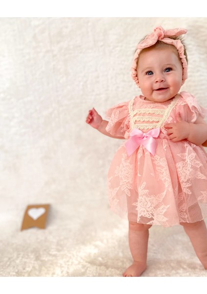 Liya Bandanalı Kız Bebek Romper indirimleri