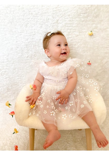 Dora Papatya Kız Bebek Romper