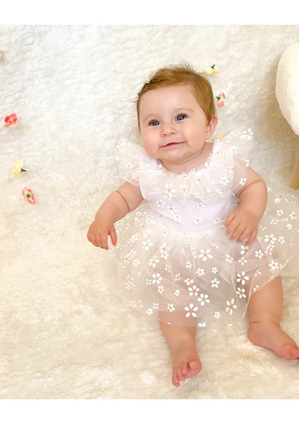 Dora Papatya Kız Bebek Romper