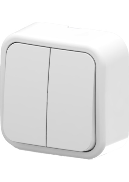 Aria Beyaz Sıva Üstü Komütatör Anahtar 25 01 1000 202