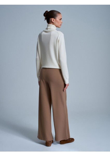 71941 Beli Lastikli Geniş Paça Eşofman-Vizon fiyatları