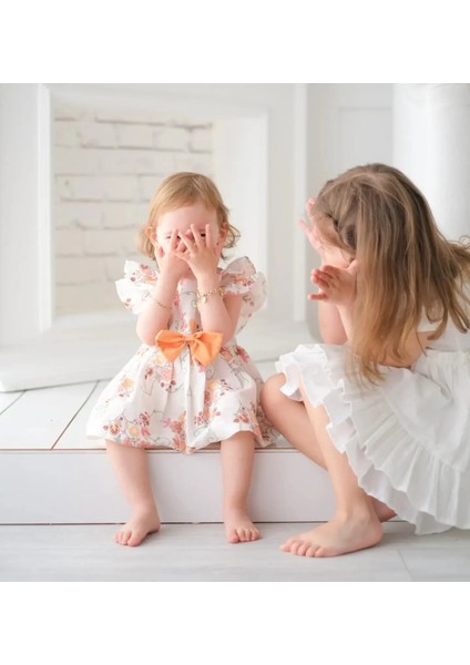 Kelly Çiçek Desenli Kız Bebek Romper