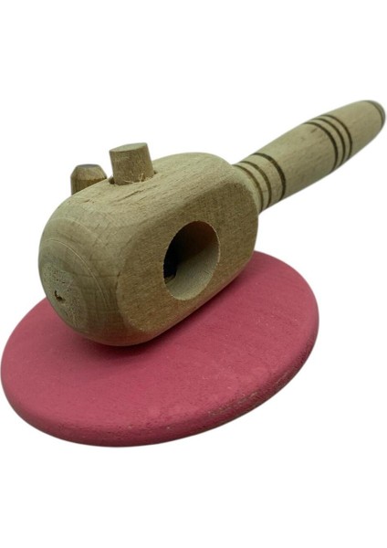 El Yapımı Renkli Ahşap Topaç, Geleneksel ve Eğlenceli Oyuncak