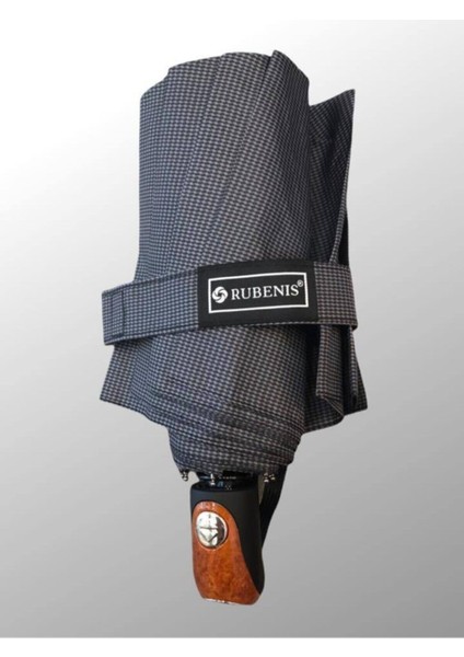 Gri Tam Otomatik Erkek Şemsiye, Şık ve Dayanıklı Koruma