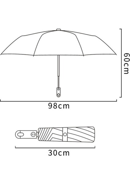 Pembe Tam Otomatik Asma Tokalı Şemsiye, Şık ve Kullanışlı, Hafif ve Dayanıklı Tasarım fırsatları