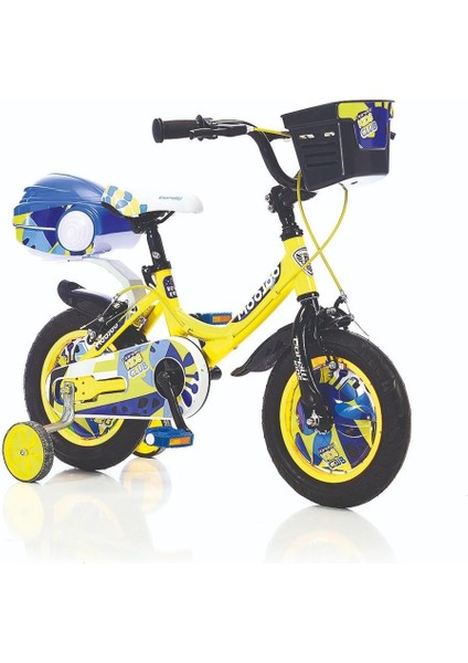 Moojoo Alüminyum Kadro Aksesuarlı 12 Jant Çocuk Bisikleti Sarı 2-4 Yaş