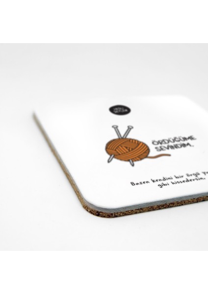 Ördüğüme Sevindim 2'li Bardak Altlığı Seti fiyatları