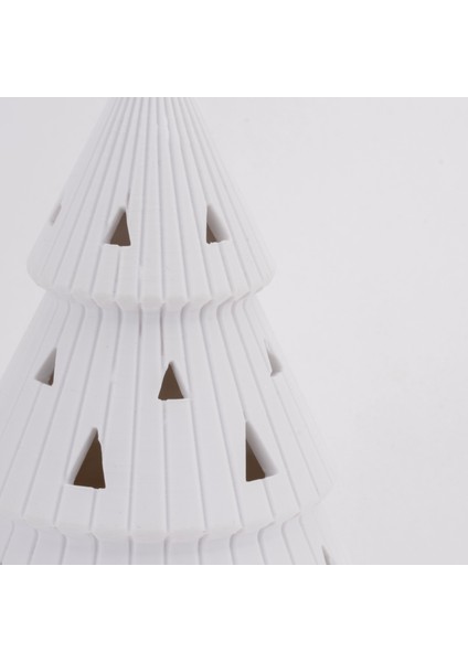 3D Baskı Plastik Yılbaşı Ağacı Seti 2’li – Mumlu (Sarı & Yeşil) modelleri