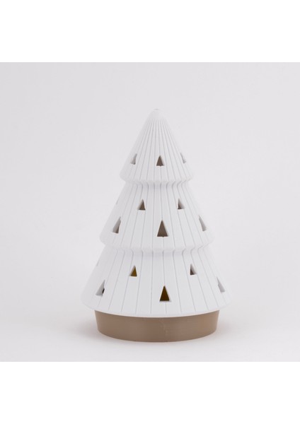 3D Baskı Plastik Yılbaşı Ağacı Seti 2’li – Mumlu (Sarı & Yeşil) fırsatları