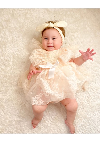 Liya Bandanalı Kız Bebek Romper modelleri