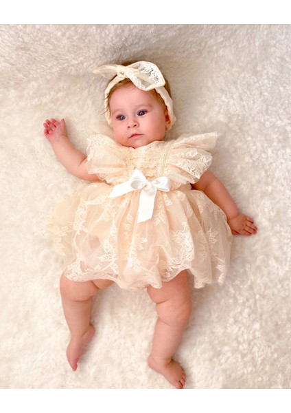 Liya Bandanalı Kız Bebek Romper fırsatları