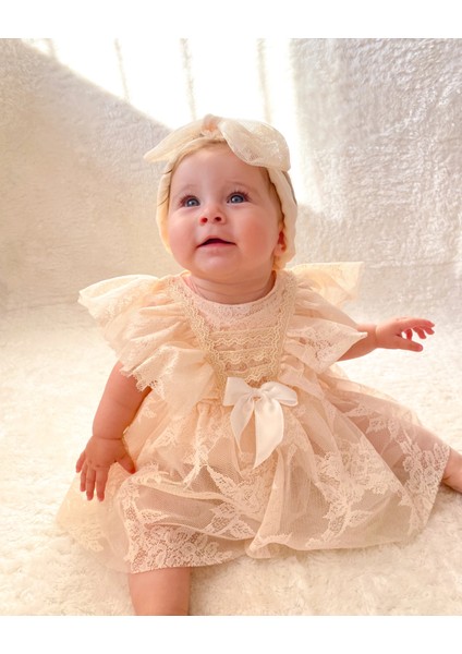 Liya Bandanalı Kız Bebek Romper indirimleri