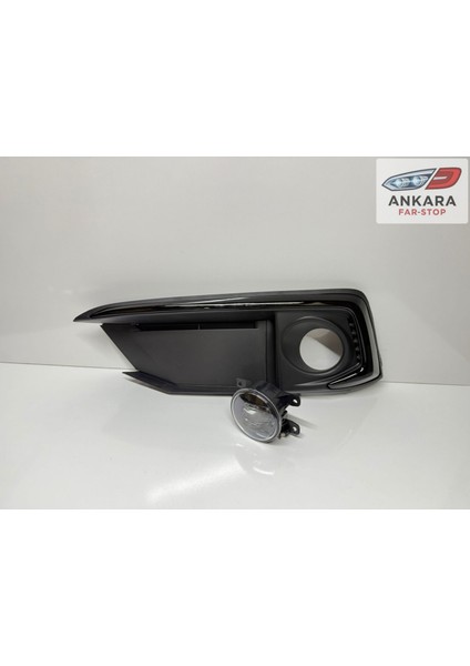 Honda Civic Fc5 2019-2021 Makyajlı Kasa Sis Lamba ve Kapak Takımı Ön Sol (Siyah Tip Kapak+Ledli Sol Ön Sis) fiyatları