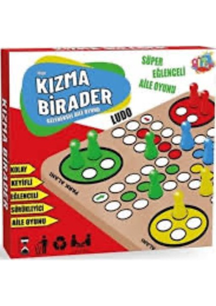 Ahşap Kızma Birader Geleneksel Aile Oyunu, Eğlenceli ve Kaliteli Keyifli Anlar Için fiyatları