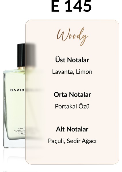 E145 Rick 50 ml Erkek Parfüm | Woody fiyatları