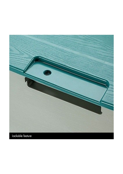 Tekerlekli Modern Bahçe Depolama Sandığı