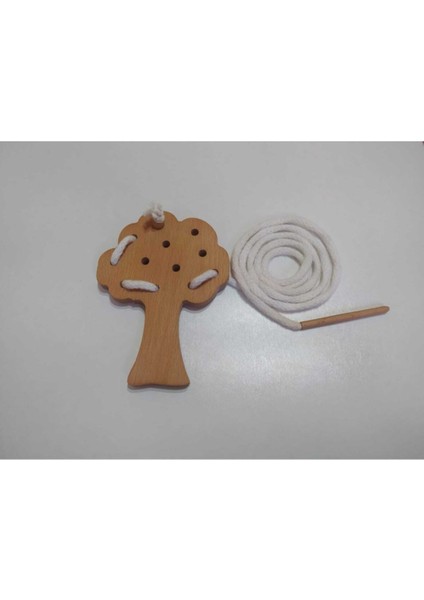 Kahverengi Ağaç Ip Geçirme Seti, Güçlü ve Dayanıklı Tasarım