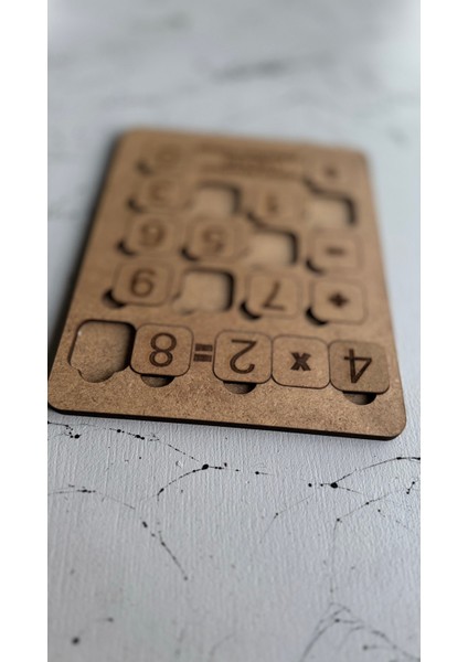 Boyanabilir Ahşap Hesap Makinesi Eğitici Öğretici Geliştirici Oyuncak fırsatları