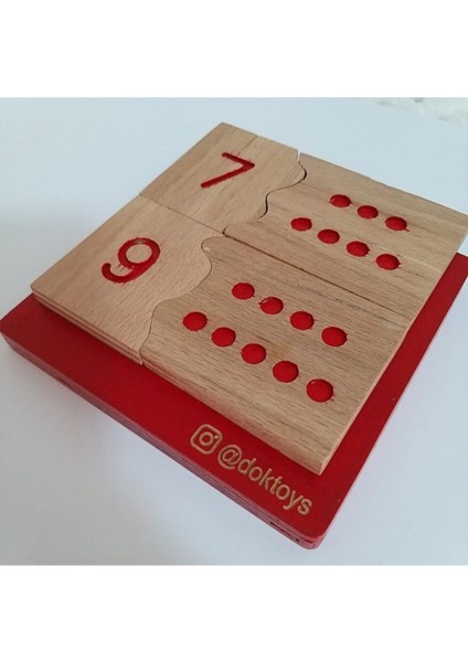 Bej Renkli Şekil ve Sayı Eşleme Eğitici Oyun Seti modelleri