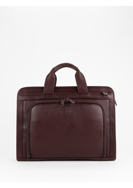 %100 Hakiki Deri Business Laptop & Evrak Çantası 14 Inç