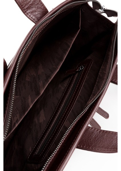 %100 Hakiki Deri Business Laptop & Evrak Çantası 14 Inç