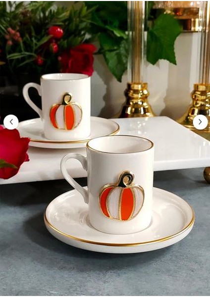 Fine Living Elegant Pumpkin 4 Parça 2 Kişilik Kahve Fincan Takımı fiyatları