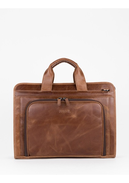 %100 Hakiki Deri Business Laptop & Evrak Çantası 14 Inç