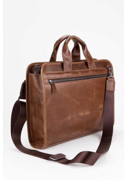 %100 Hakiki Deri Business Laptop & Evrak Çantası 14 Inç fırsatları