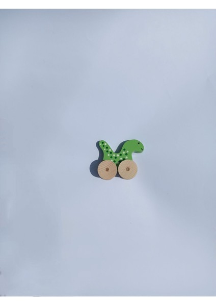 Renkli Ahşap Dinozor ve Tekerlekli Araba Seti, Eğlenceli ve Şık Tasarım modelleri