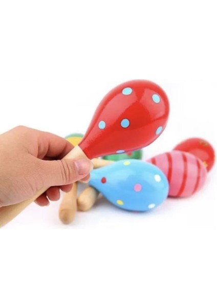 Doğal Ahşap Marakas, Sade Bej Renk, Şık ve Hafif Müzik Aleti fırsatları