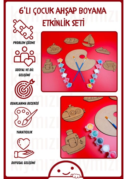 Çocuklar Için Ahşap Uzay Figürleri 6'lı Boyama Seti, Eğlenceli Etkinlik Hediye fiyatları