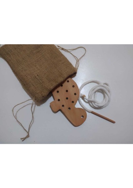 Kaplumbağa Temalı Kahverengi Ip Geçirme Özelliği, Güvenli ve Şık Tasarım