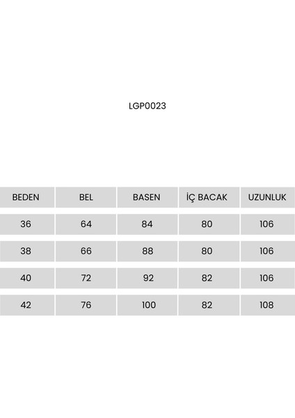 Dikişli Straight Poliviskon Pantolon LGP0023 Siyah