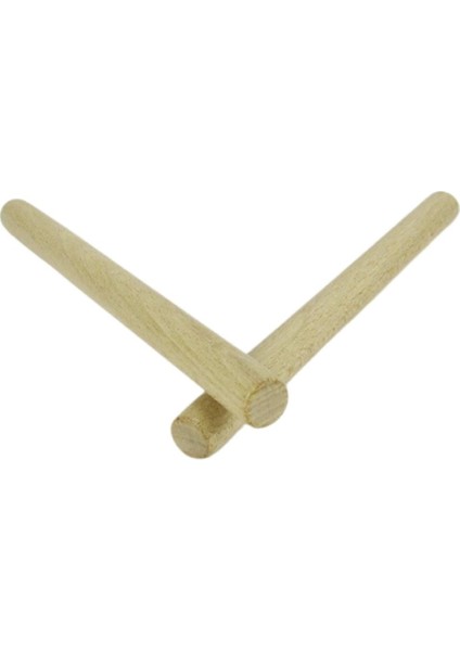 Çift Ahşap Ritim Çubuk Seti, Kahverengi, 2 Adet, Yaratıcı Müzik Aksesuarı