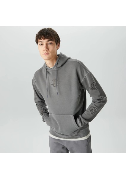 House Of Superstep x Erkek Gri Hoodie modelleri