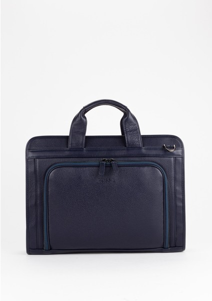 %100 Hakiki Deri Business Laptop & Evrak Çantası 14 Inç