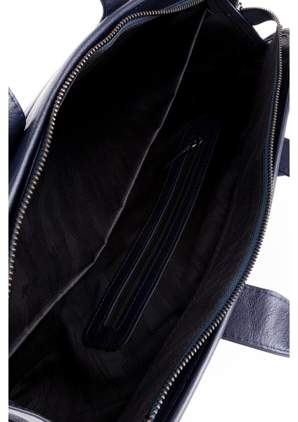 %100 Hakiki Deri Business Laptop & Evrak Çantası 14 Inç