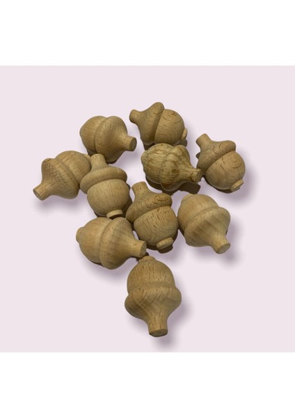 Kahverengi Ahşap Meşe Palamudu, 10 Adet Doğal ve Şık Dekoratif Ürün modelleri