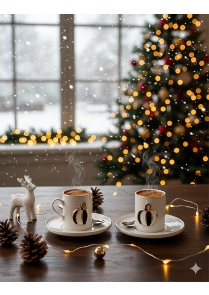 Fine Living Elegant Pumpkin 4 Parça 2 Kişilik Kahve Fincan Takımı fiyatları