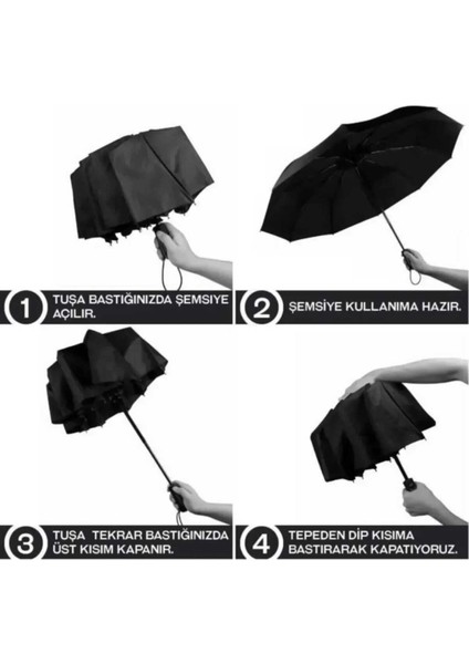 Rüzgara Dayanıklı Tam Otomatik Fiber Telli Kırmızı Şemsiye fırsatları