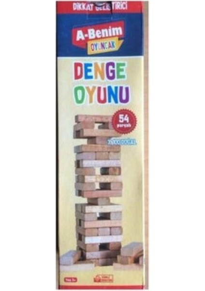 Ahşap Denge Oyunu 54 Parça Bej, Aile ve Çocuklar Için Eğlenceli Strateji Oyunu fiyatları