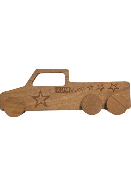 Kahverengi Ahşap 3'lü Çocuk Oyuncak Araba Seti Eğlenceli ve Sağlıklı Oyun Deneyimi modelleri