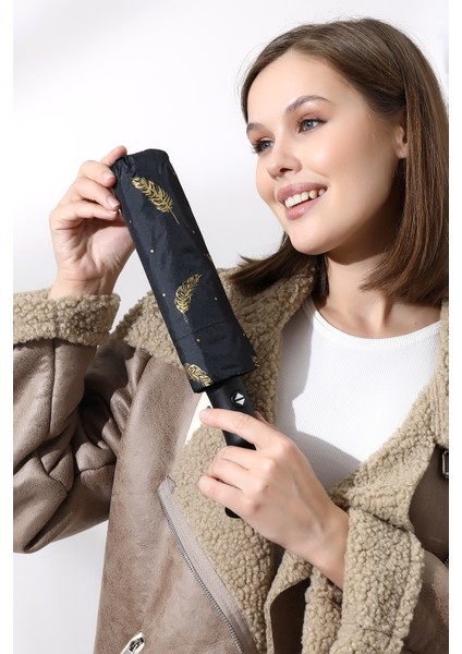 Tam Otomatik Siyah Şemsiye, Hafif ve Dayanıklı, Pratik Kullanım modelleri