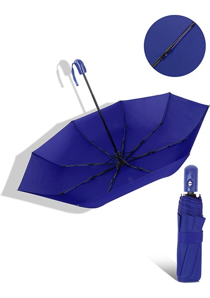 Mavi Tam Otomatik Rüzgar Dayanıklı Şemsiye, Şık ve Kullanışlı Tasarım fiyatları