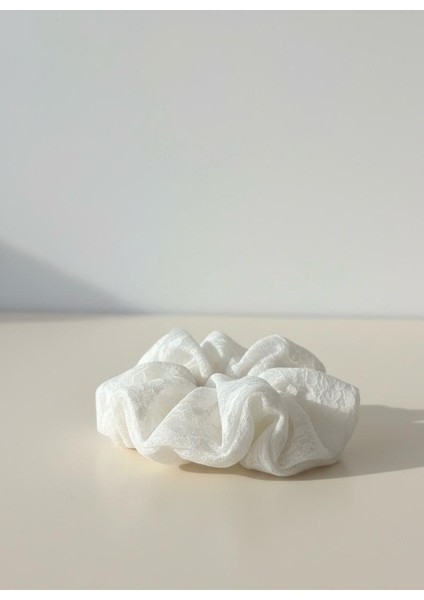 Yumuşak Dokulu Viskon Scrunchıe (Lastik Toka) Beyaz fiyatları