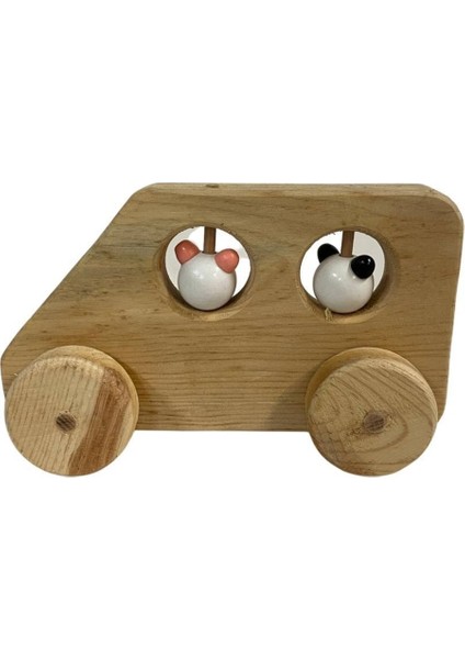 Renkli Ahşap Boncuklu Araba Oyuncağı, Eğlenceli ve Şık Tasarım fiyatları