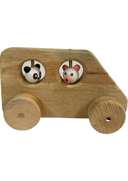 Renkli Ahşap Boncuklu Araba Oyuncağı, Eğlenceli ve Şık Tasarım modelleri